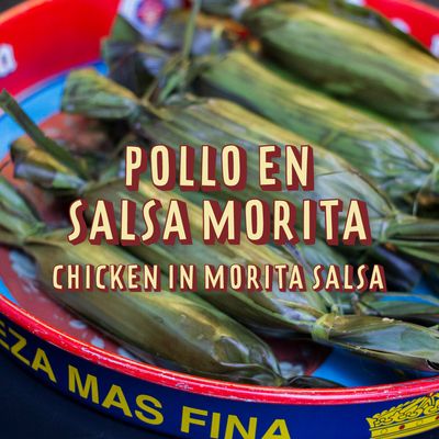 4 Tamales: Chicken with Morita Salsa