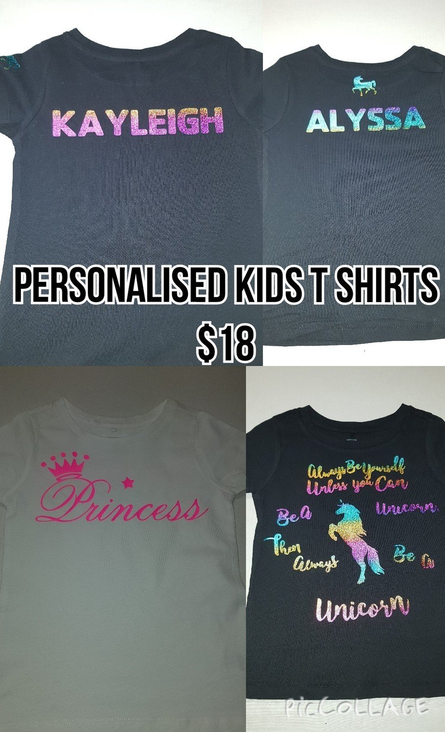 Personalised Kids T Shirt from $18