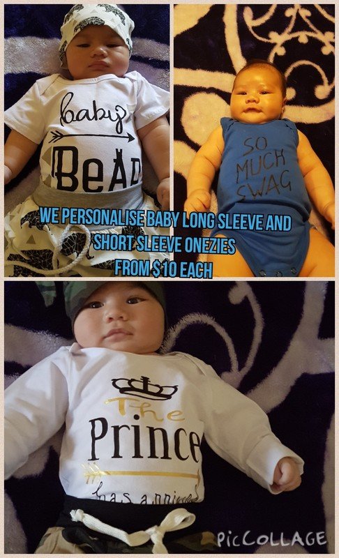 Personalized Baby Body Suits from $10