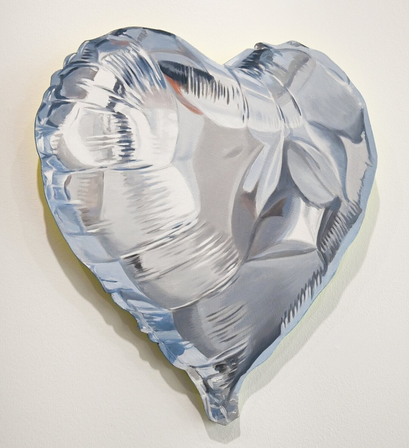 Silver Heart Balloon