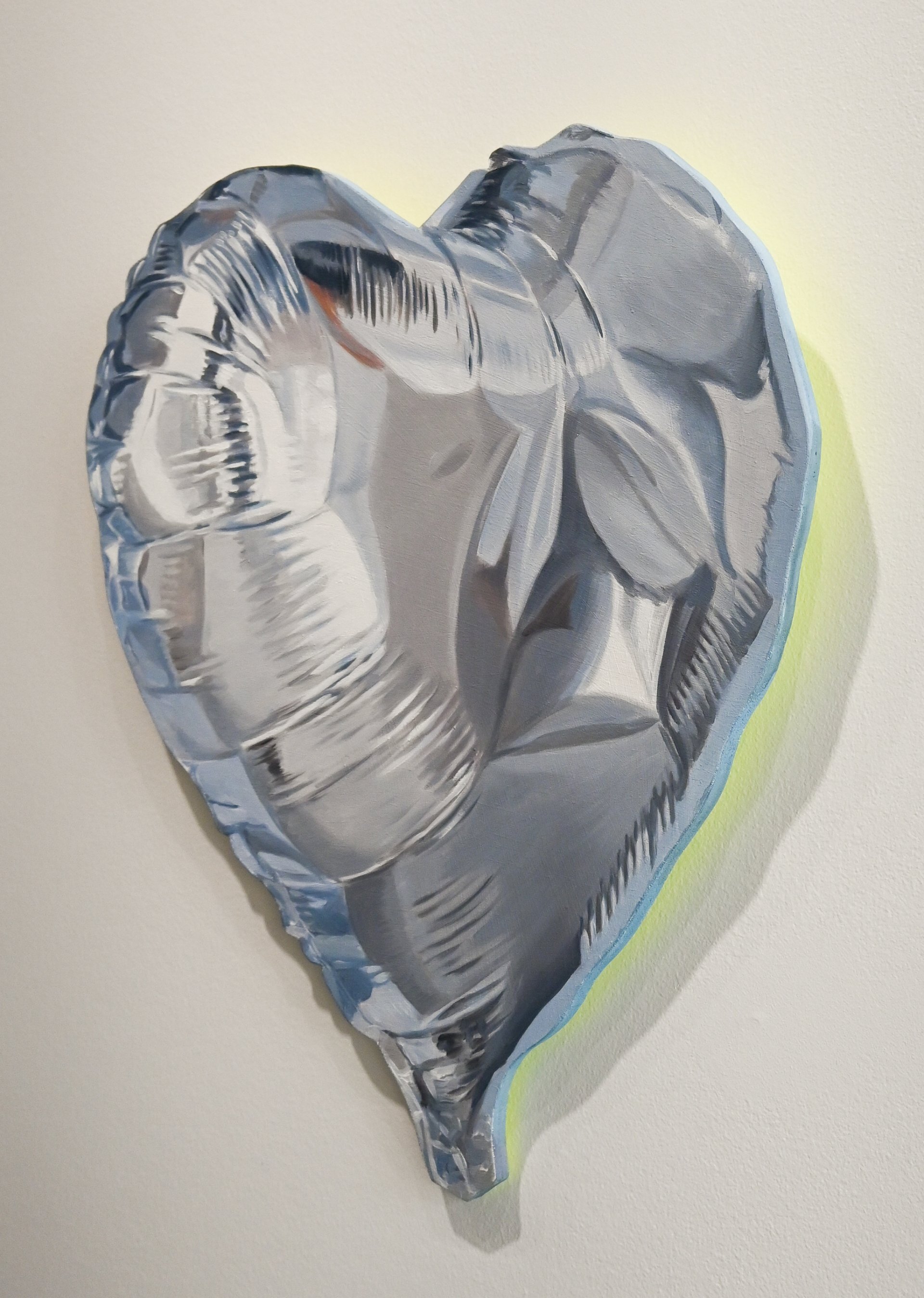 Silver Heart Balloon