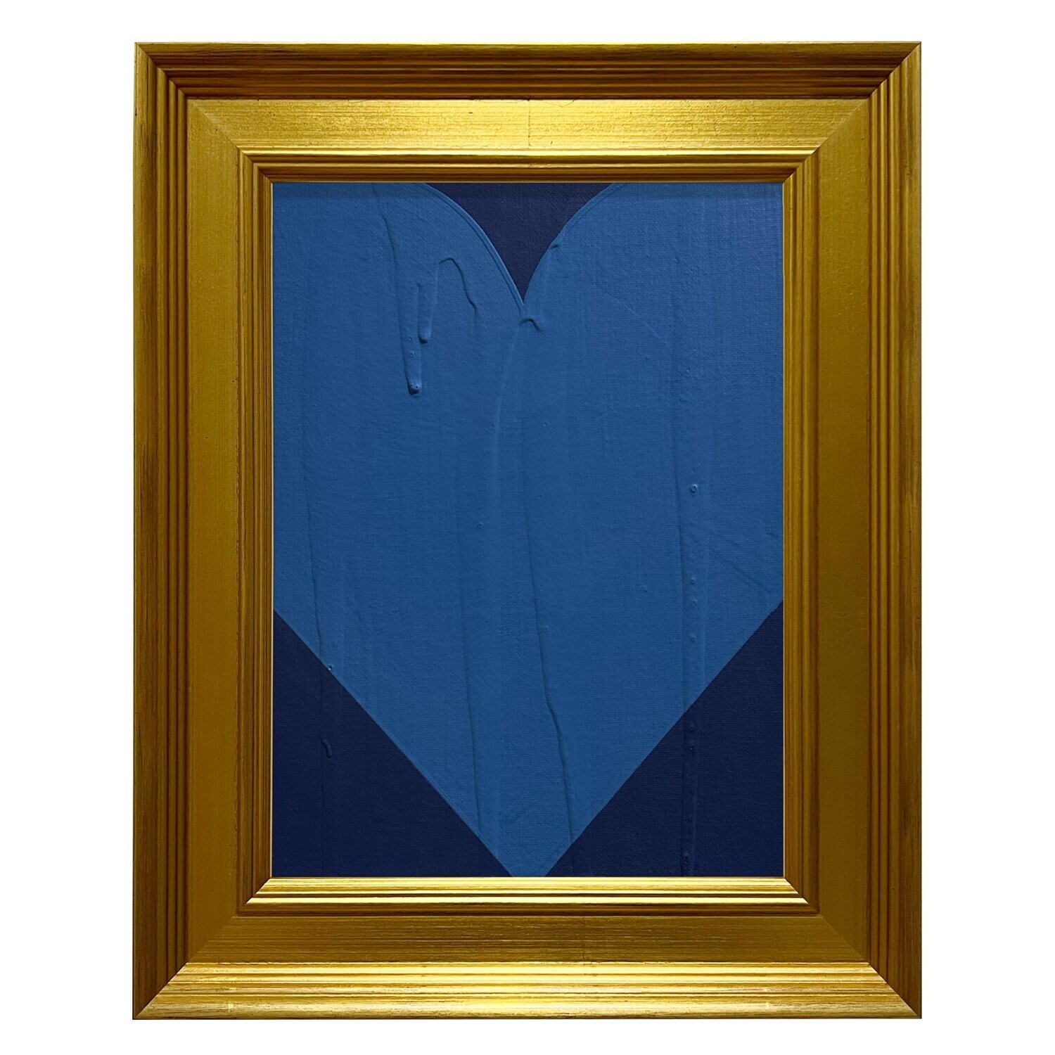 Navy and Cerulean Heart
