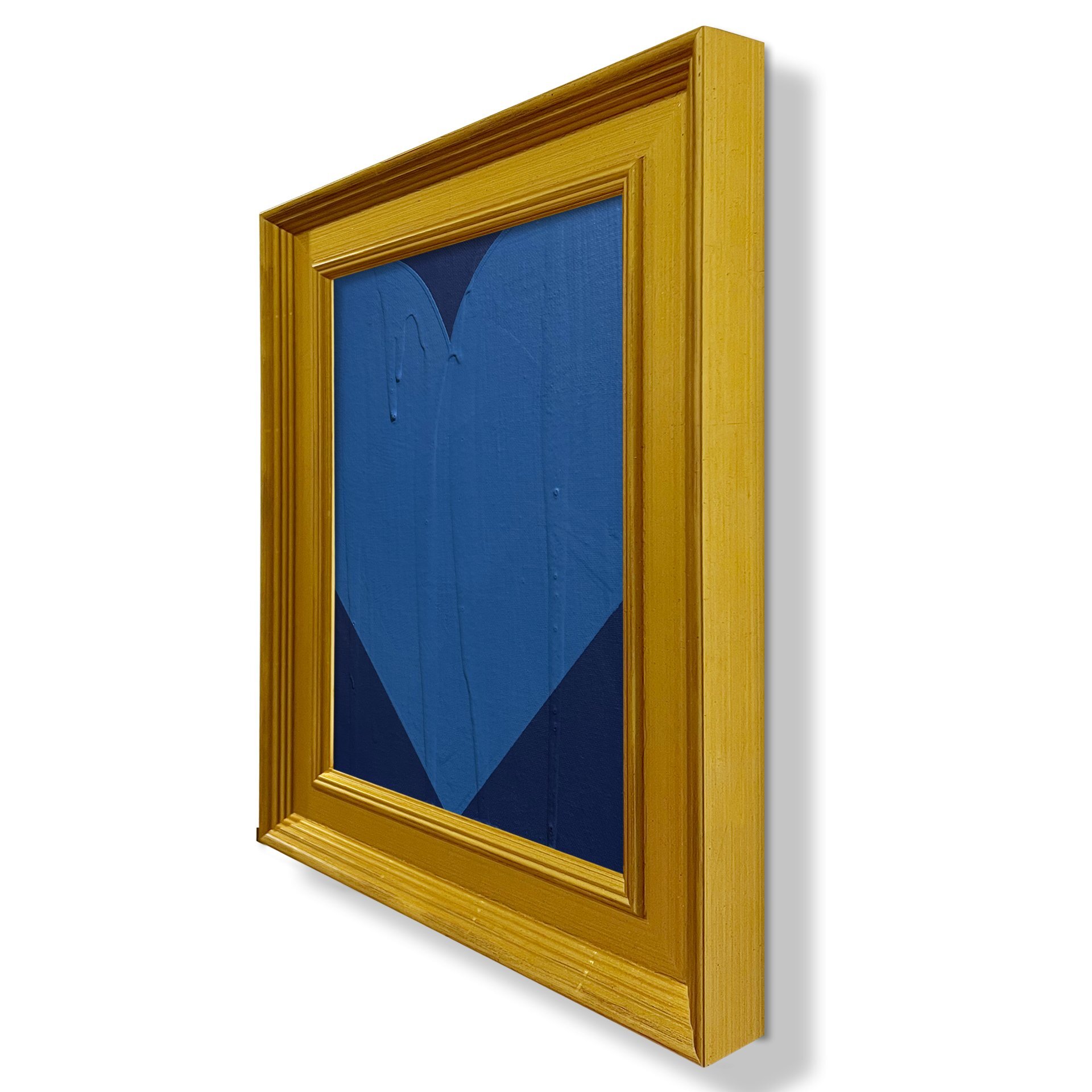 Navy and Cerulean Heart