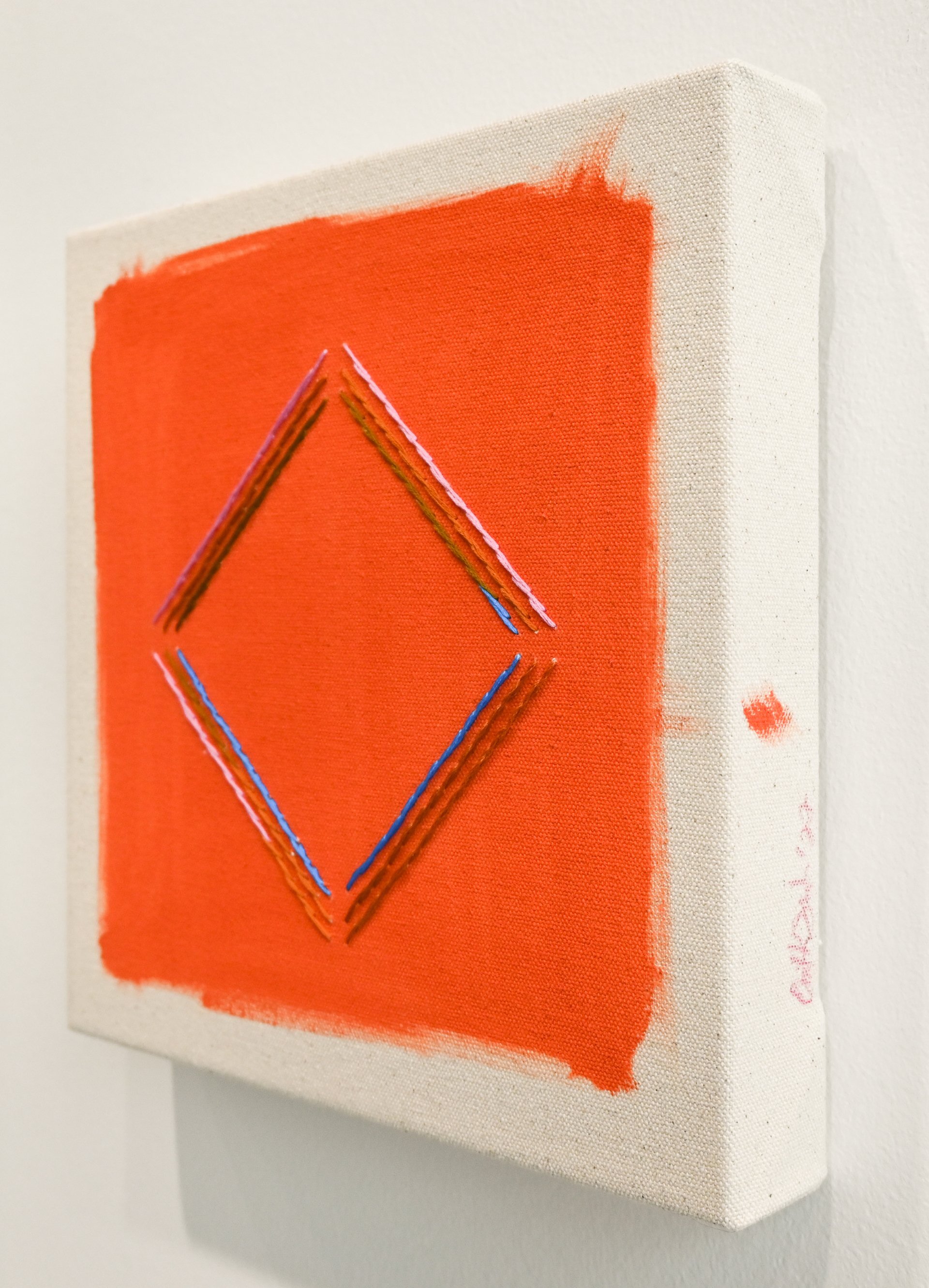 Persimmon with Magenta Diamond