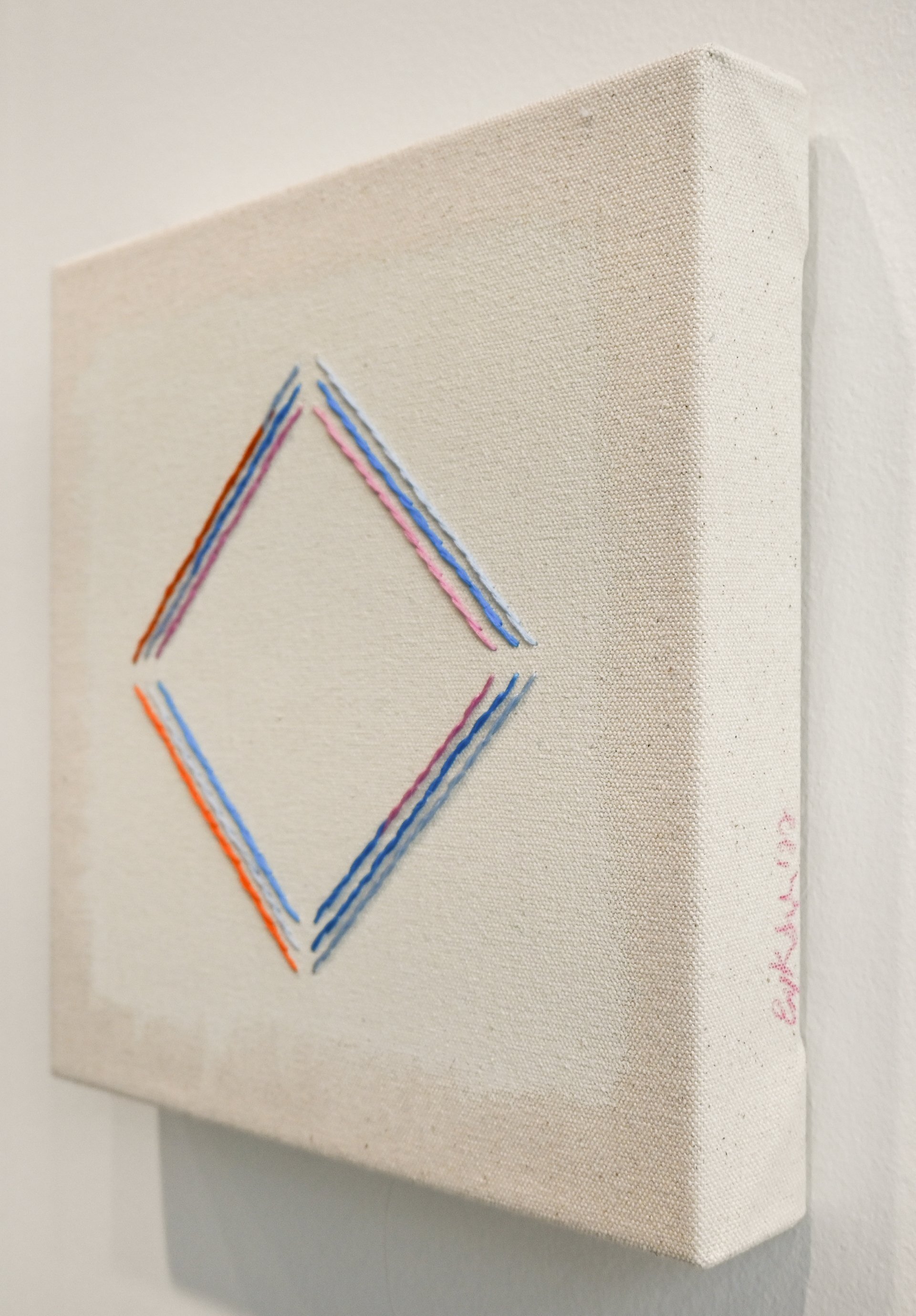 Pistachio With Persimmon Diamond