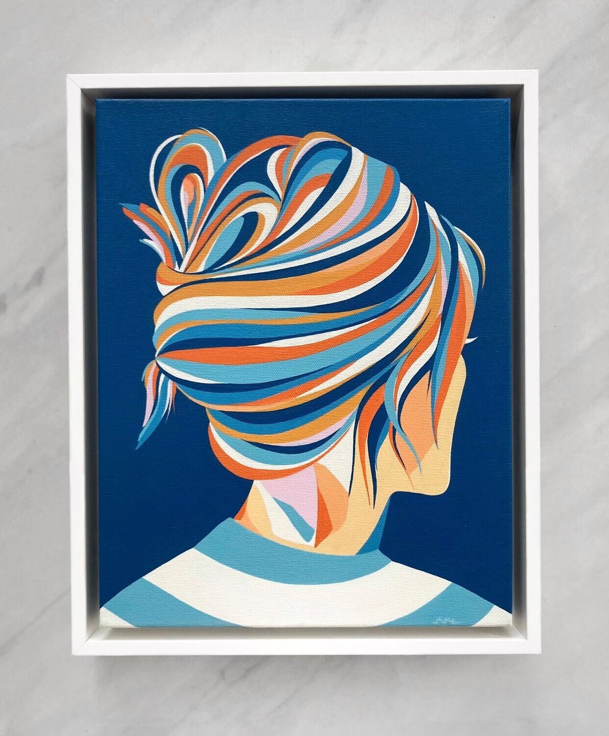 Seaside Blue Hair Study