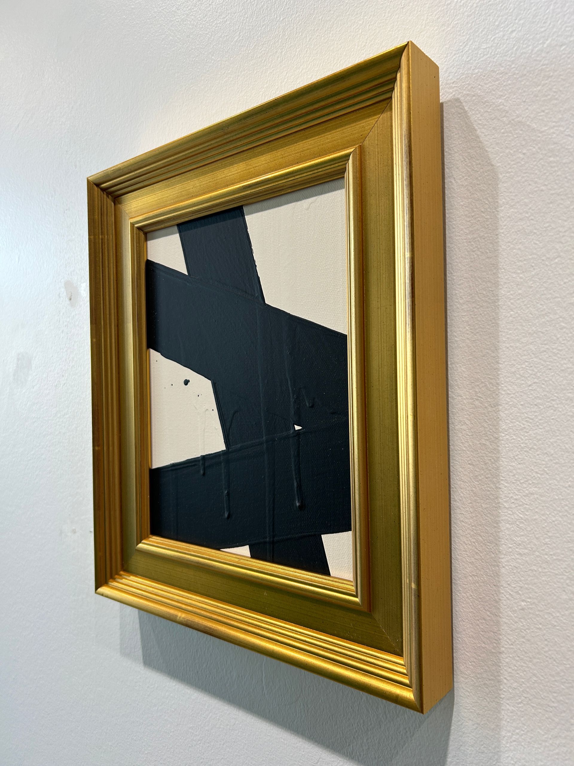 Mini Abstract - Cream and Black viii