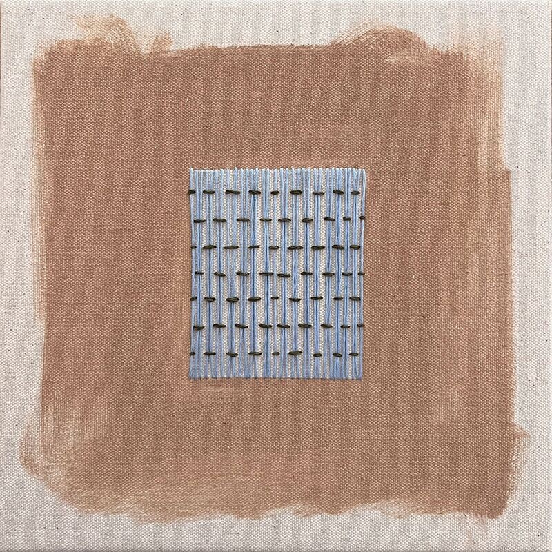 Chocolate Milk With Light Blue Weaving