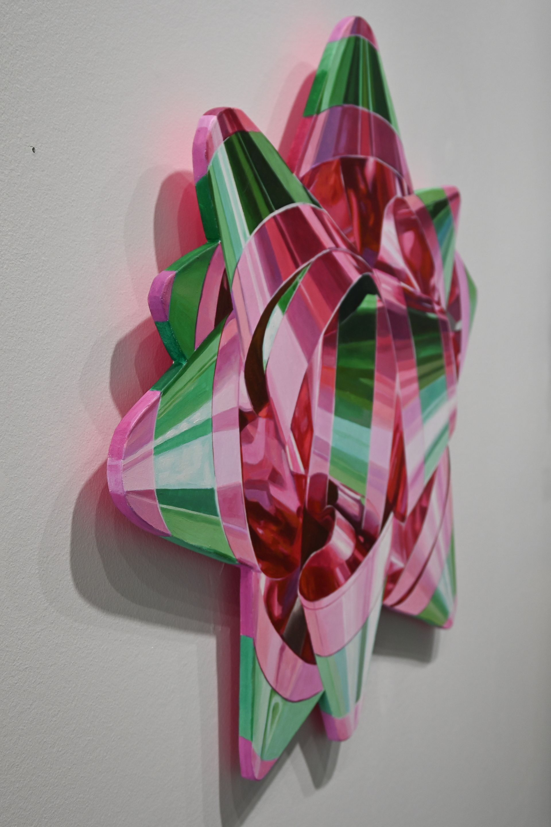 Green and Pink Medium Bow