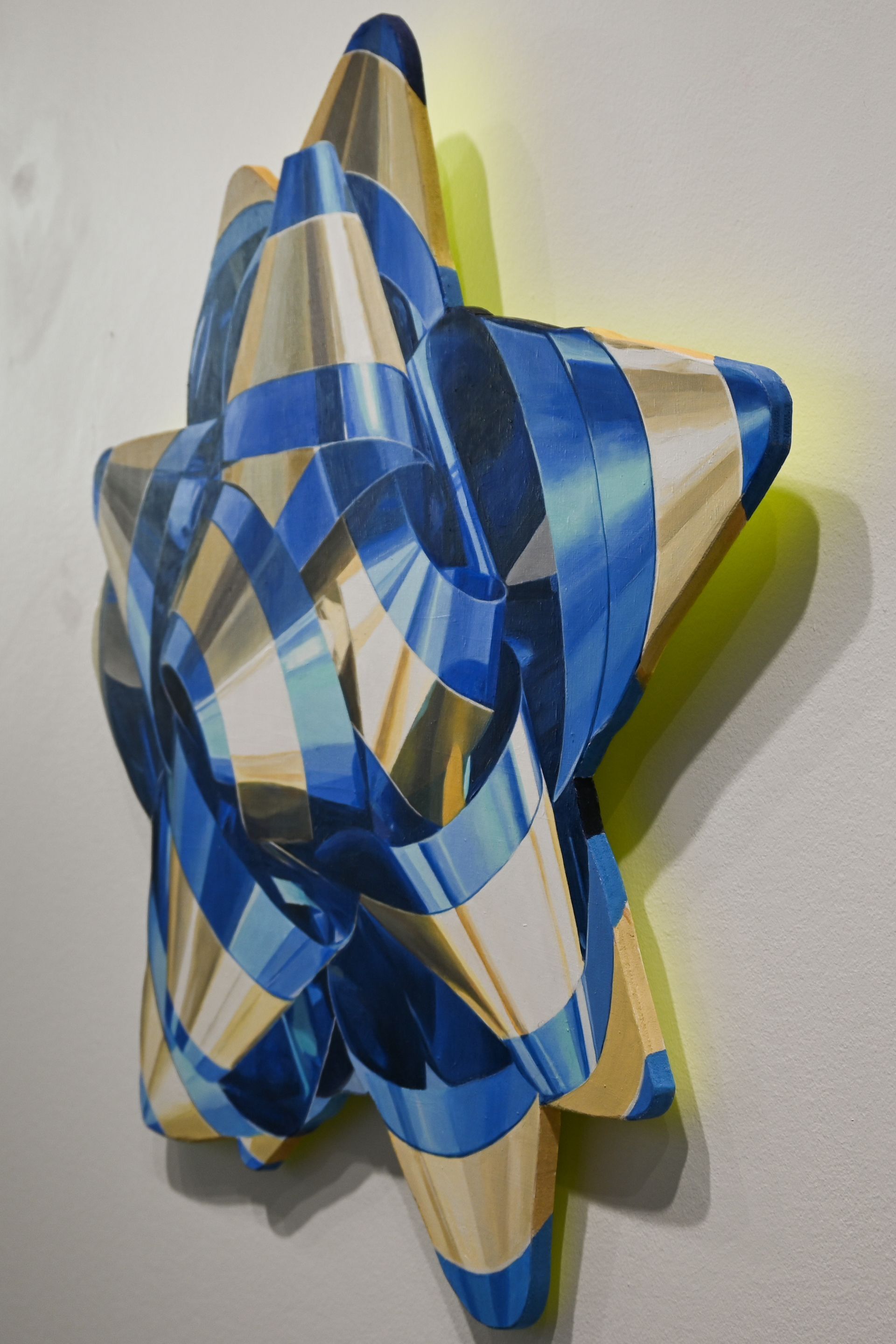 Blue and Golden Medium Bow