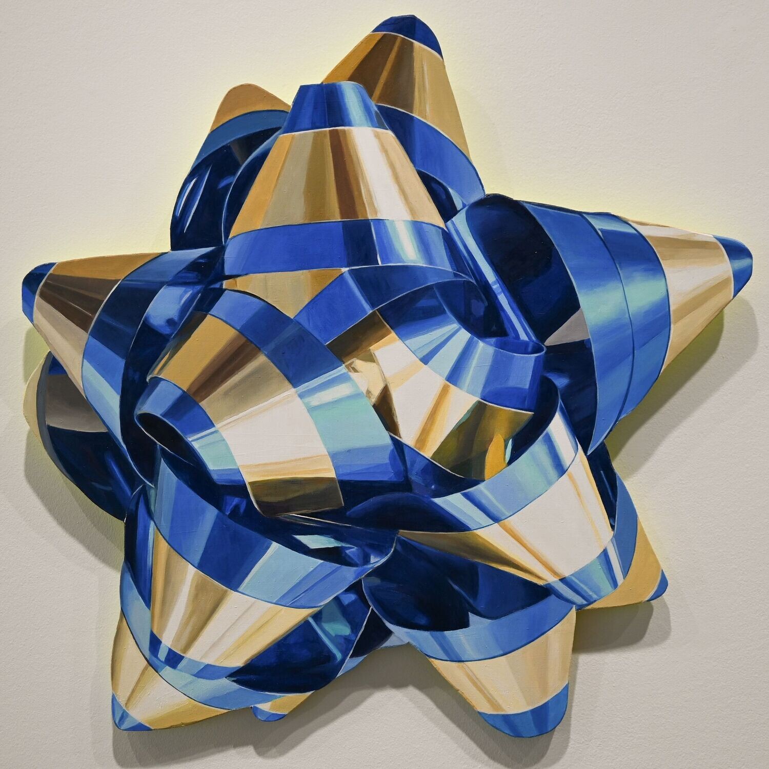 Blue and Golden Medium Bow