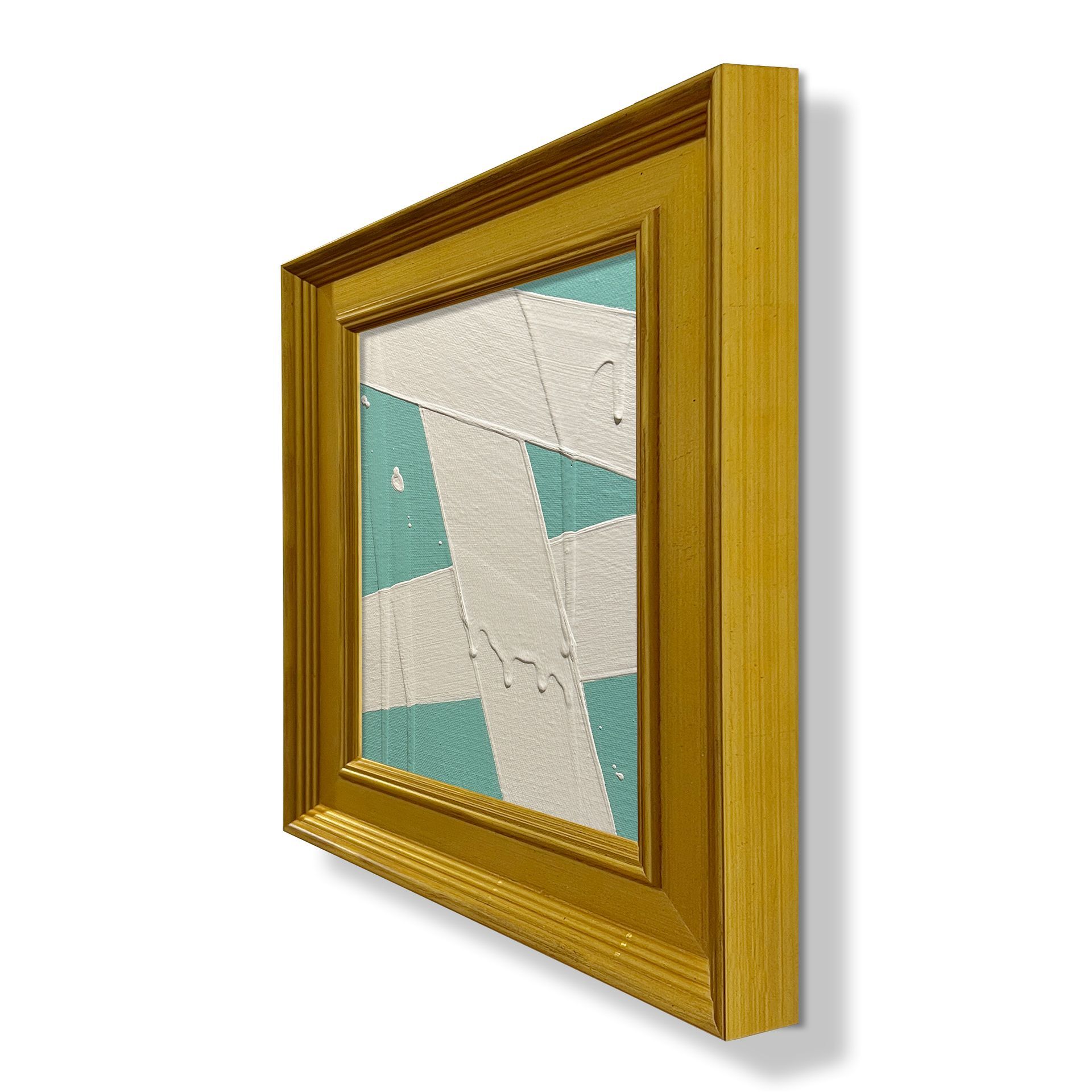 Mini Abstract - Aqua Cream