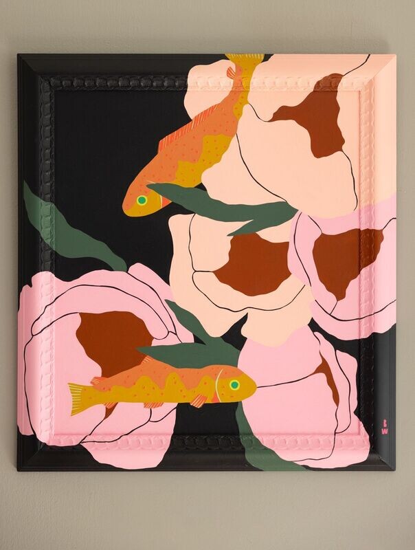 Dolly Varden and Peonies