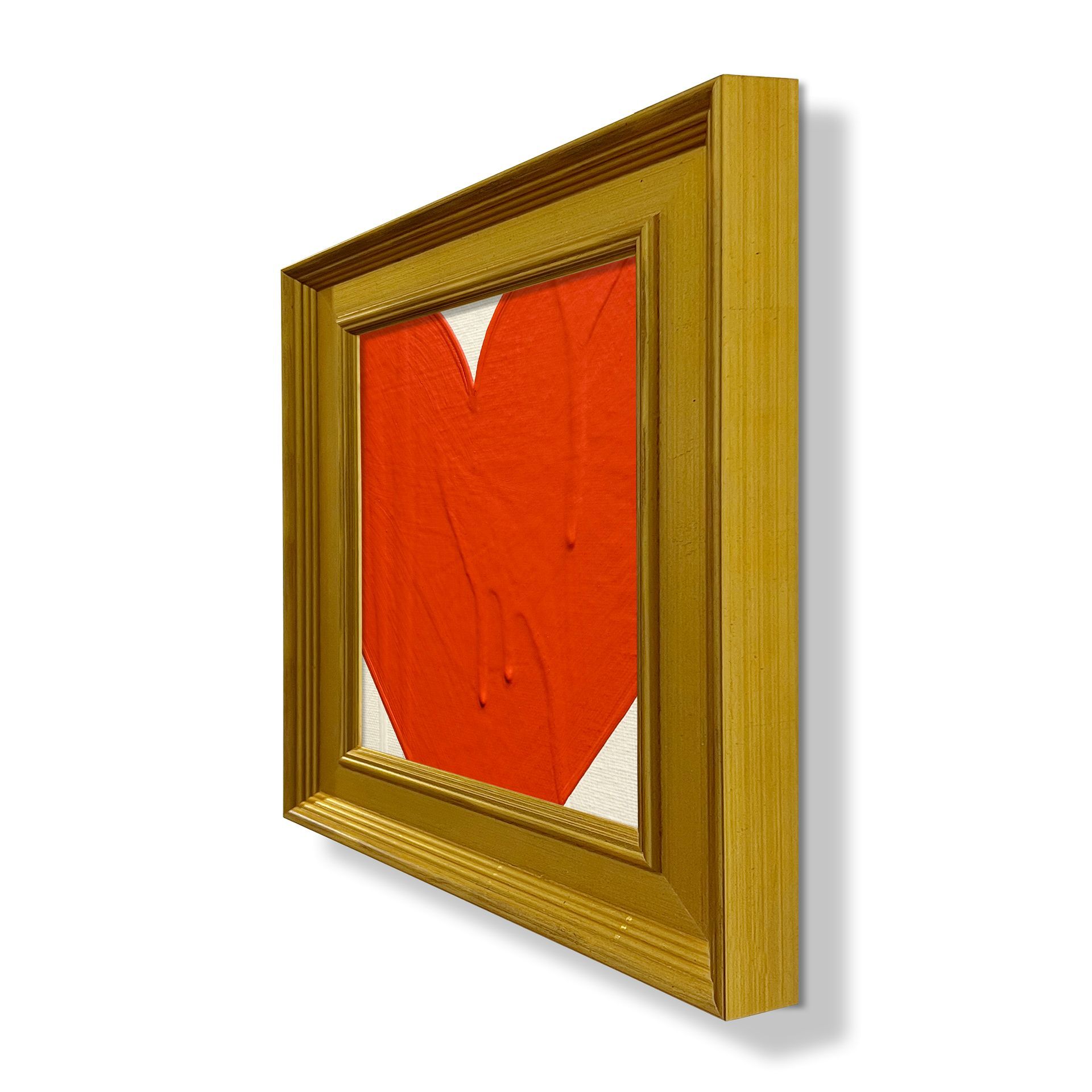Mini Petite Heart - Cream Orange