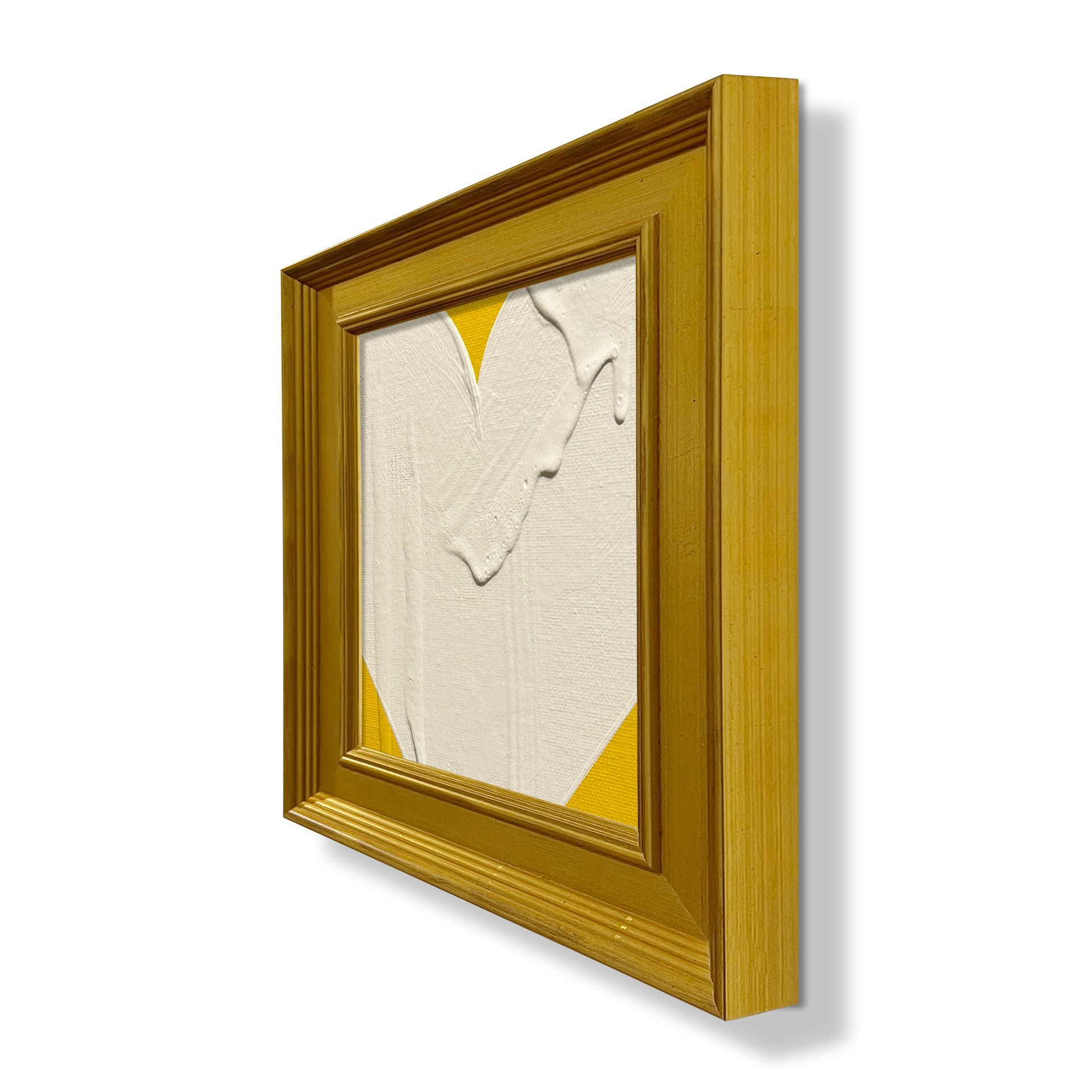 Mini Petite Heart - Yellow Cream