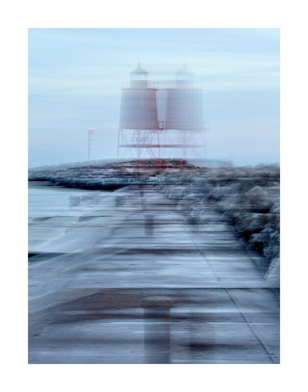 Lighthouse in Fog | Lake Michigan, Wisconsin