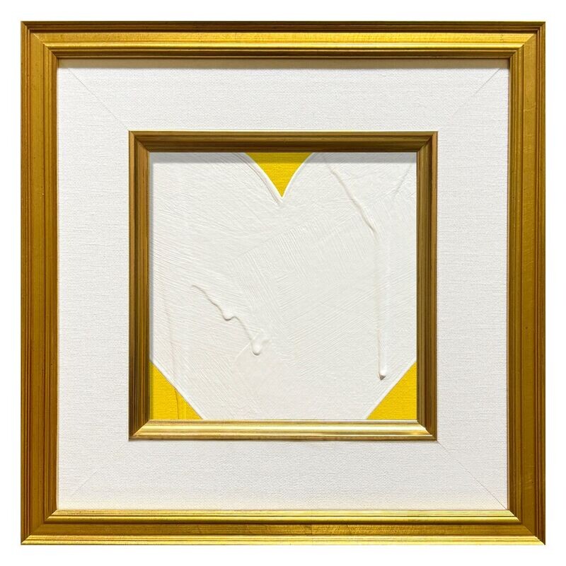 Mini Petite Heart Yellow Cream