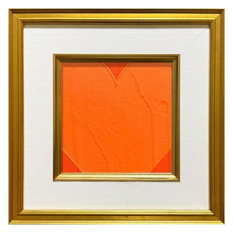 Mini Petite Heart Orange Tangerine