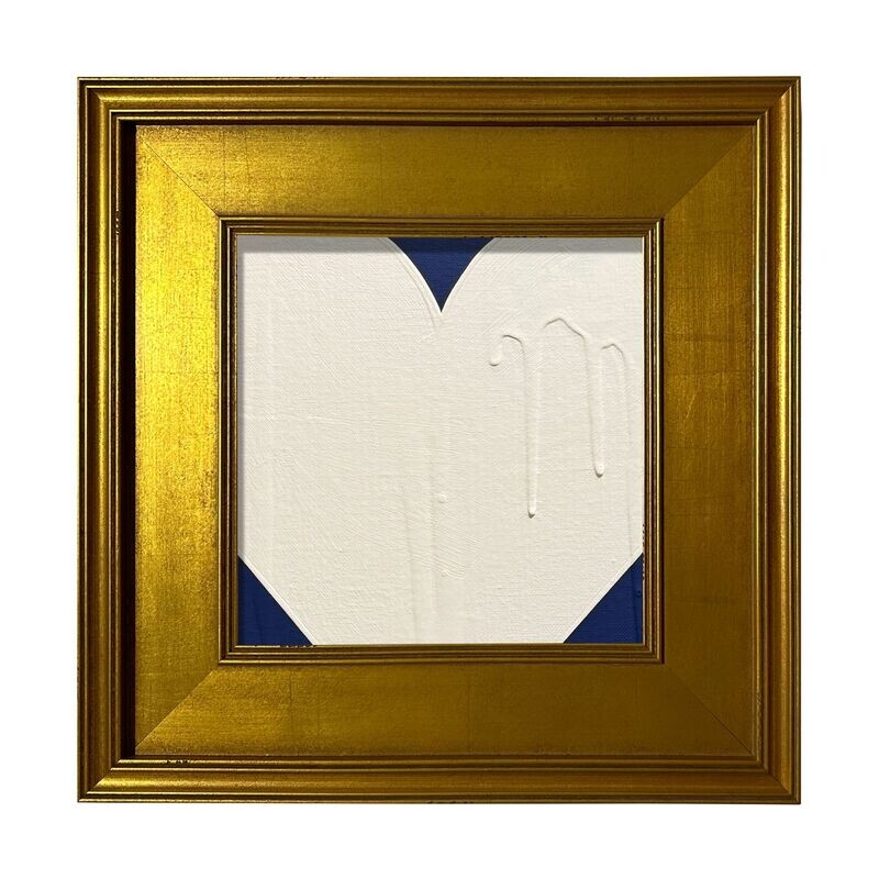 Mini Heart Navy Cream