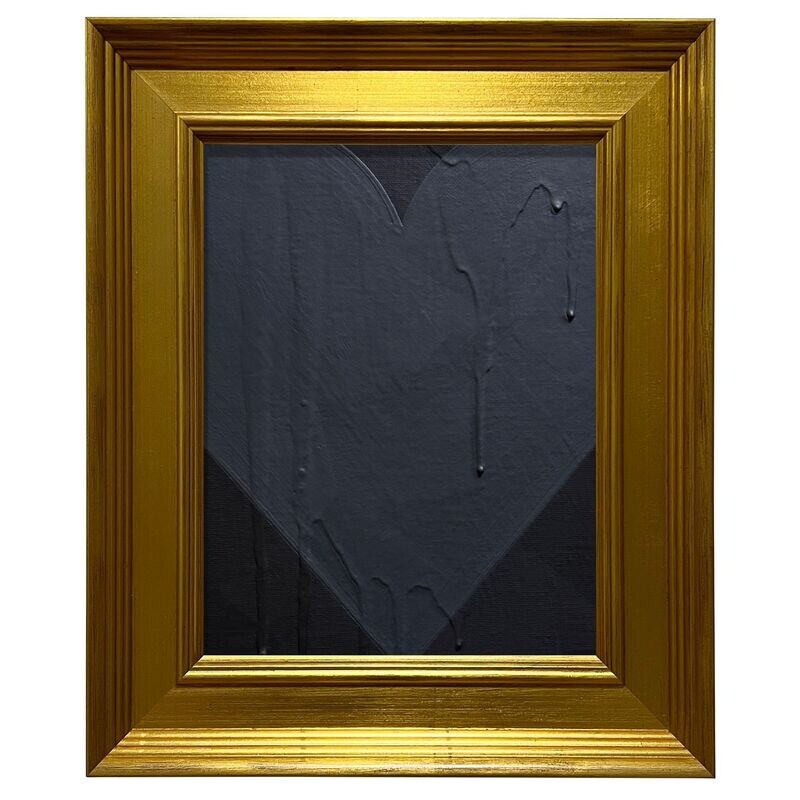 Mini Heart Black Charcoal