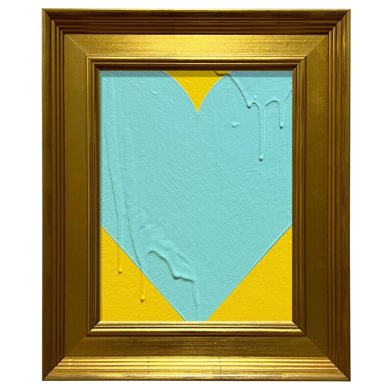 Mini Heart Yellow Aqua