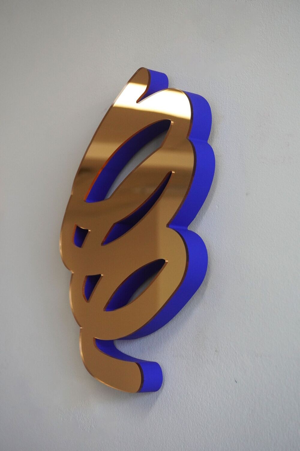 Gold Mirror - Yves Klein Blue