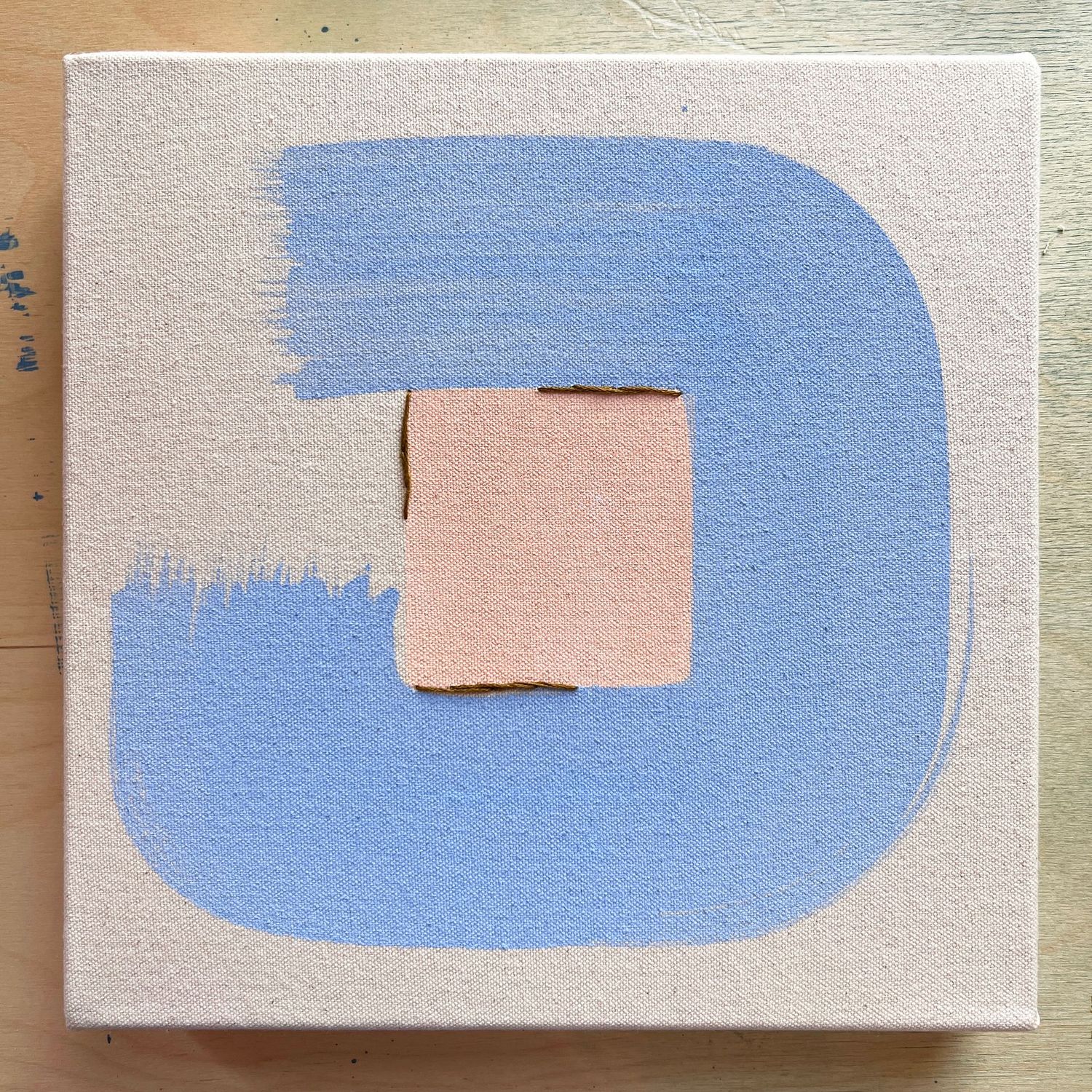 Pink Clay With Cornflower Loop