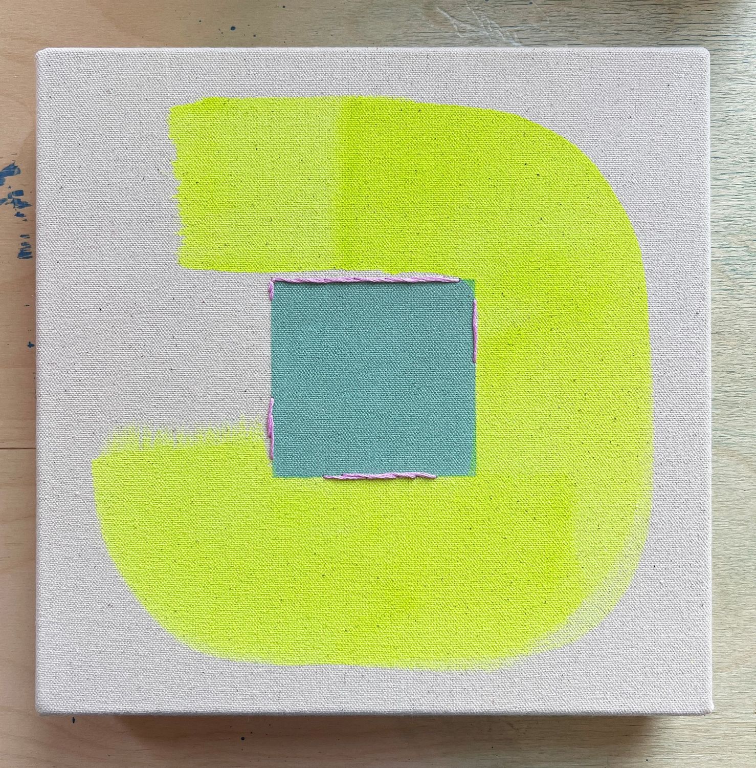 Soft Green With Lime Loop