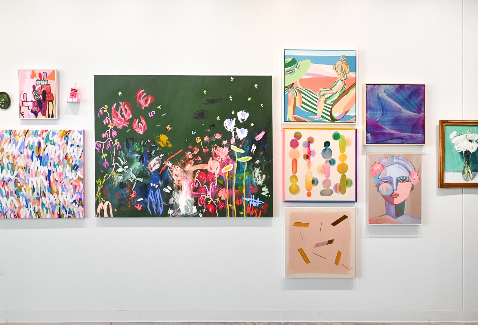 Dresses with Pink Satin Sashes