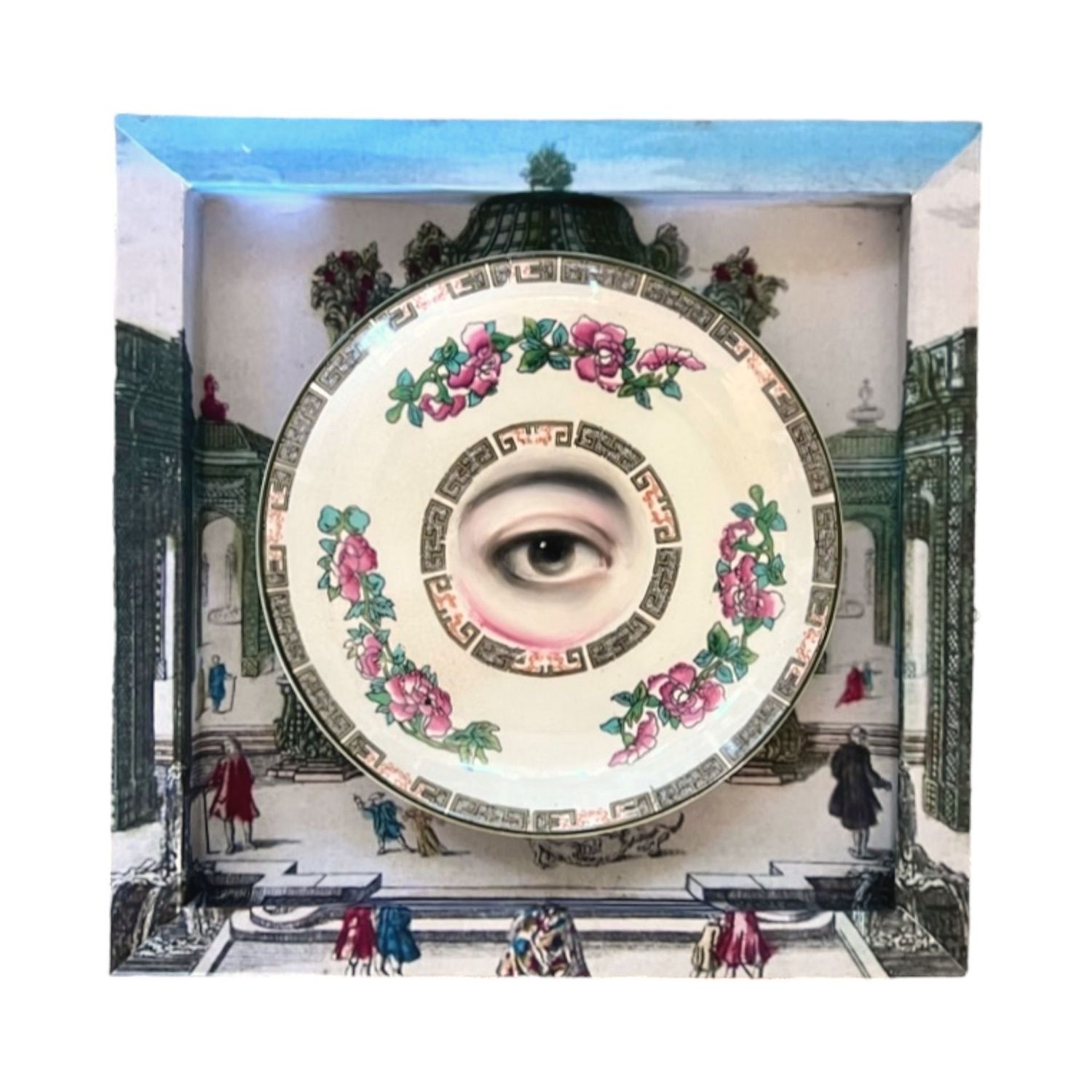 Lover’s Eye on an Indian Tree pattern plates