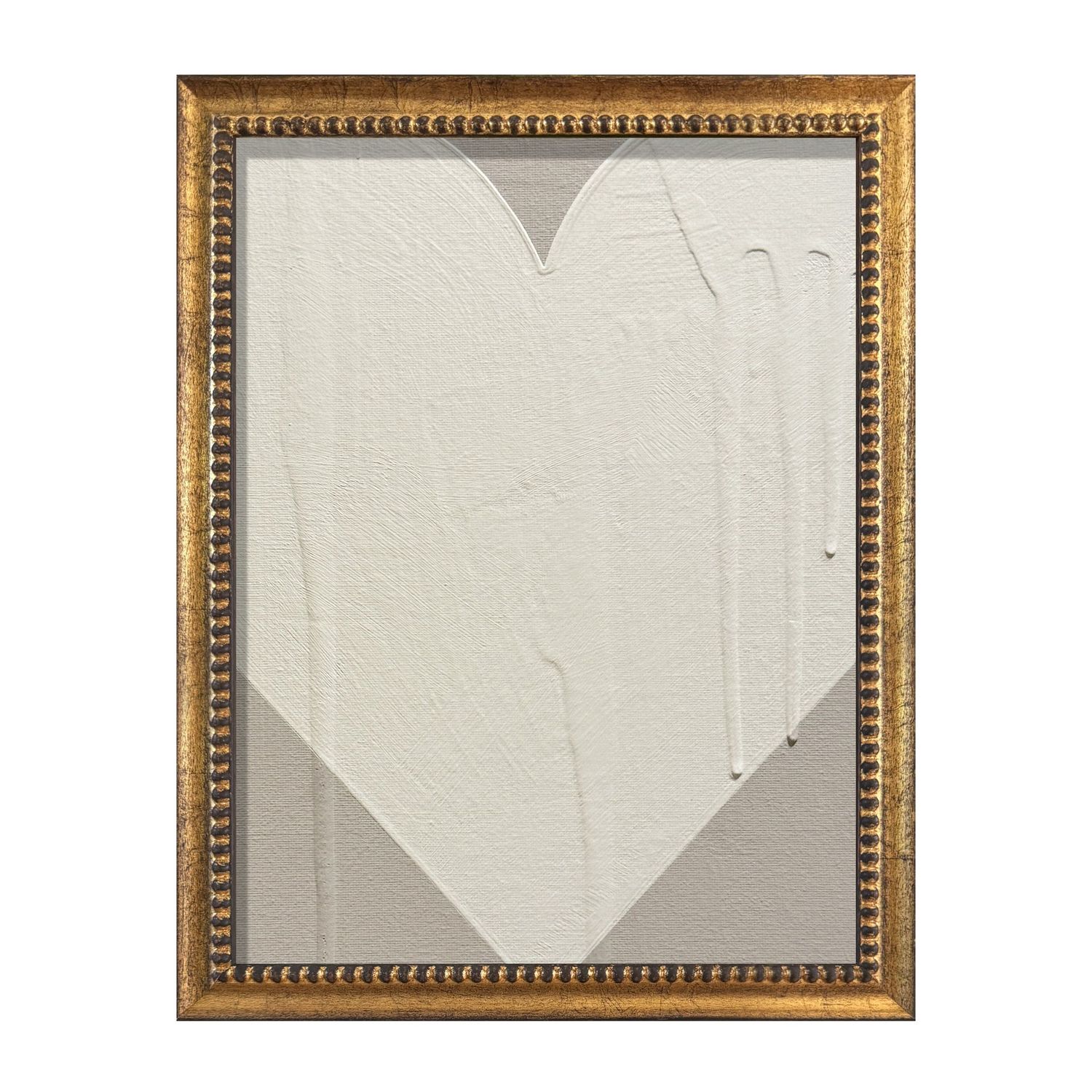 Mini Heart Cream Taupe Cream