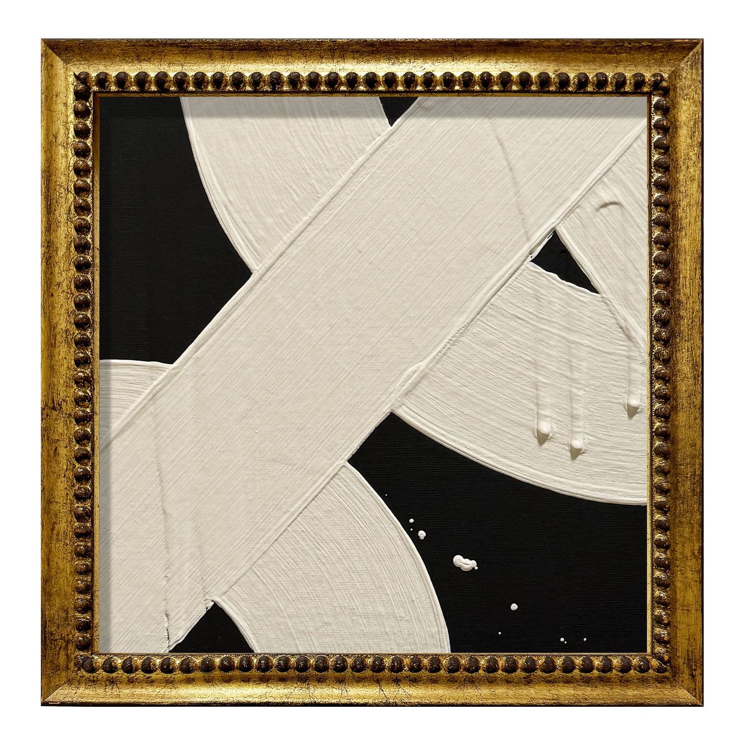 Mini Abstract Black and Cream
