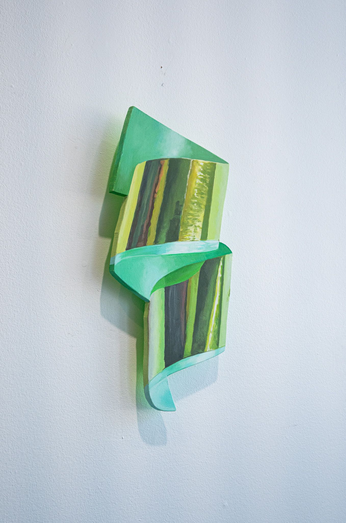 Small Curly Green Ribbon