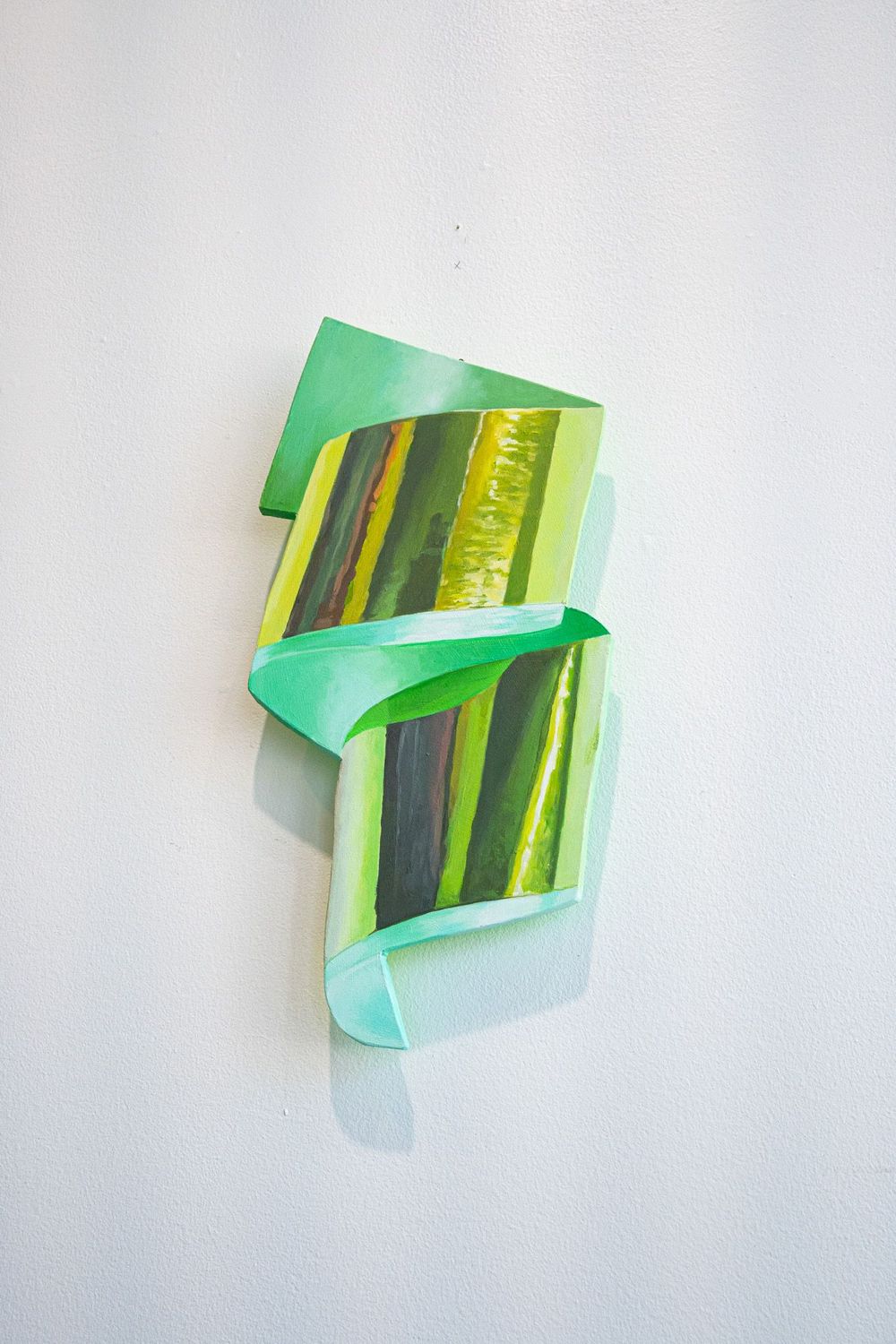 Small Curly Green Ribbon