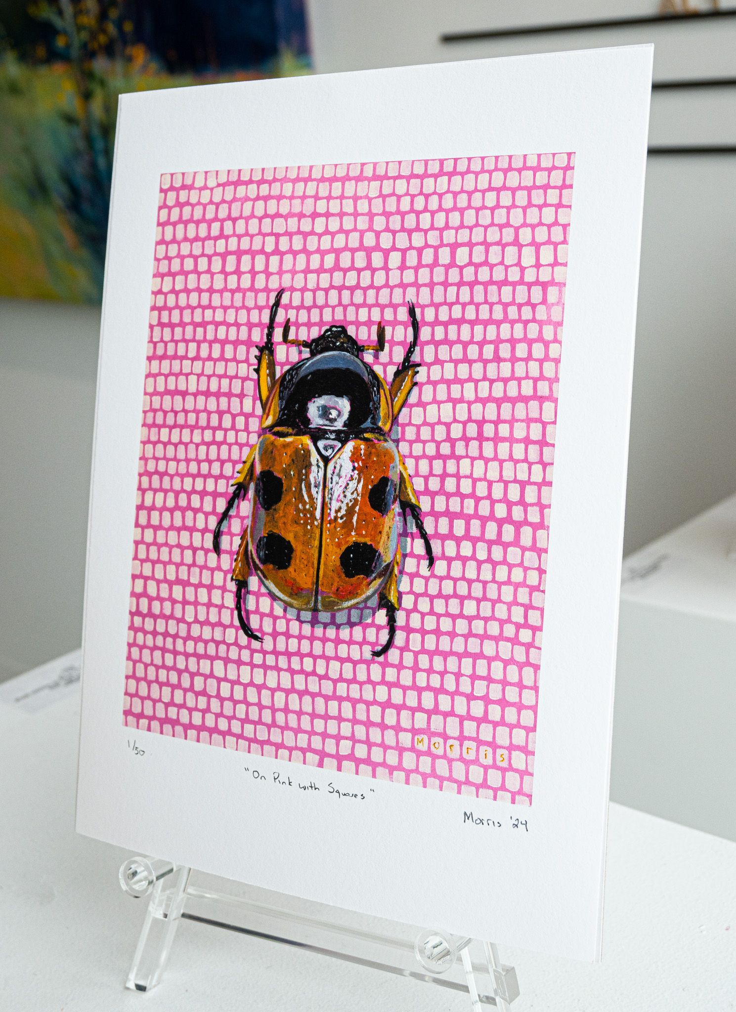 On Pink With Squares