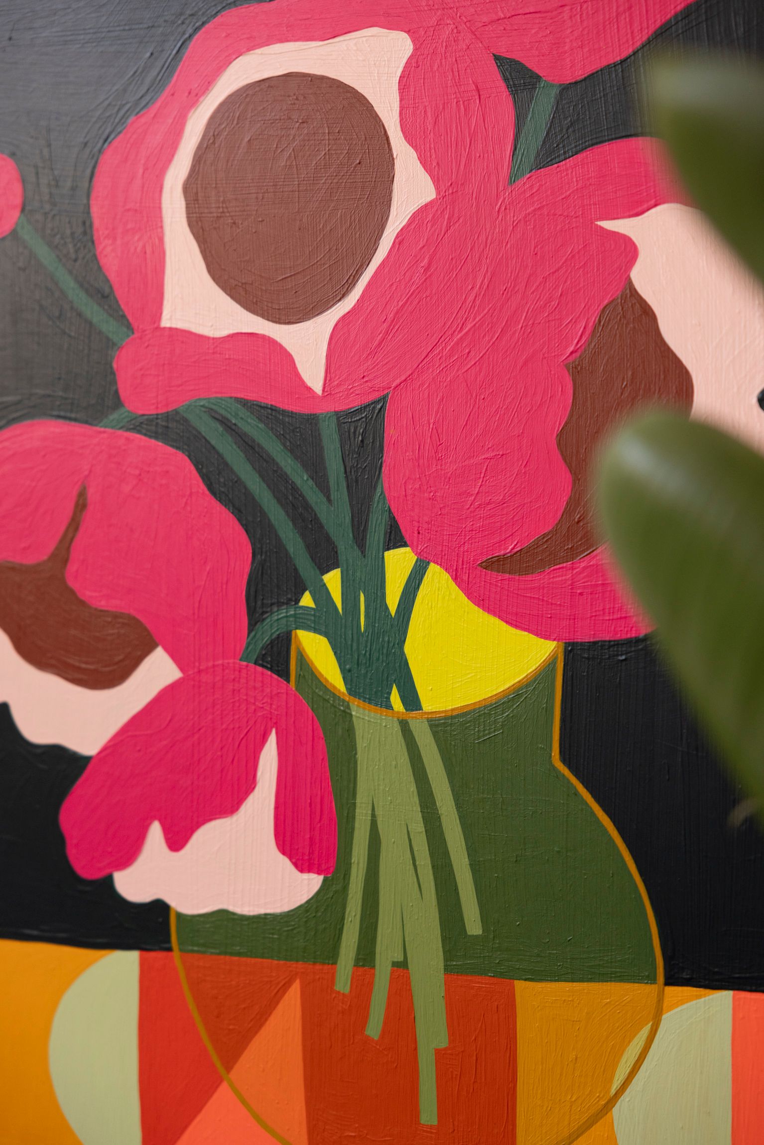 Peonies in a Glass Vase