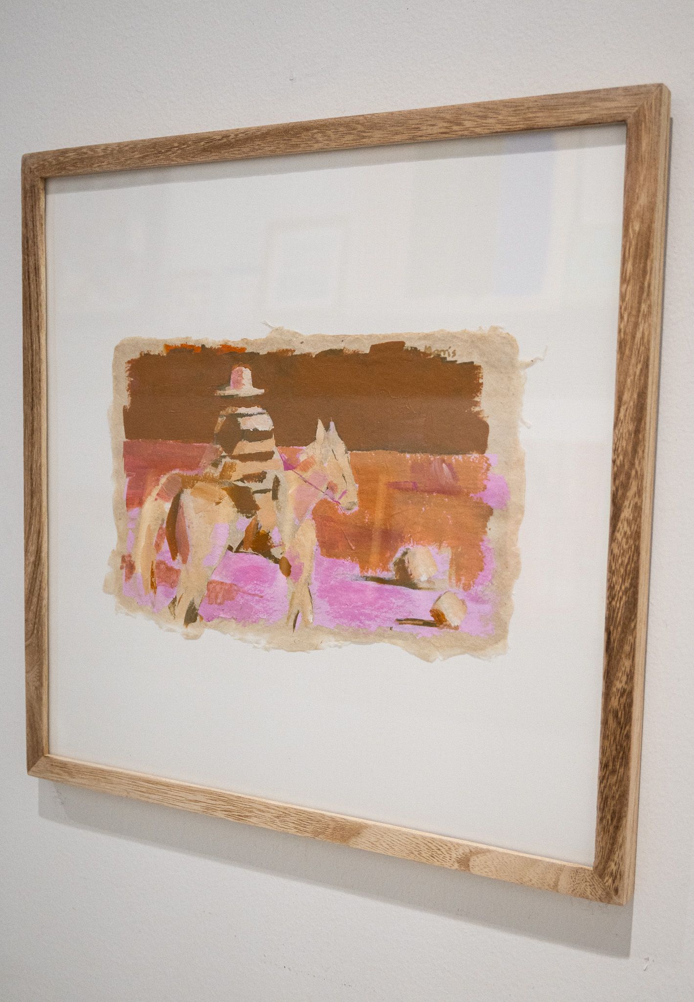 Brown Landscape with Cowboy