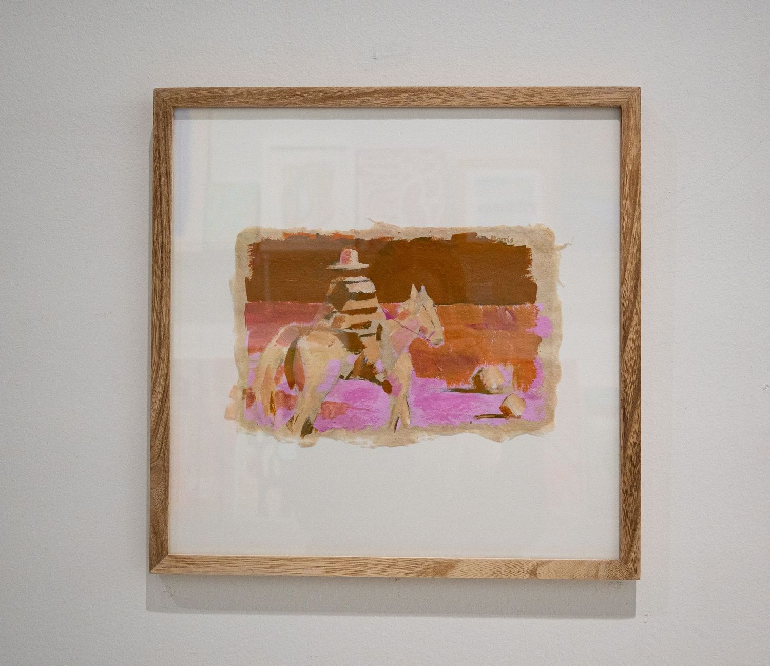 Brown Landscape with Cowboy