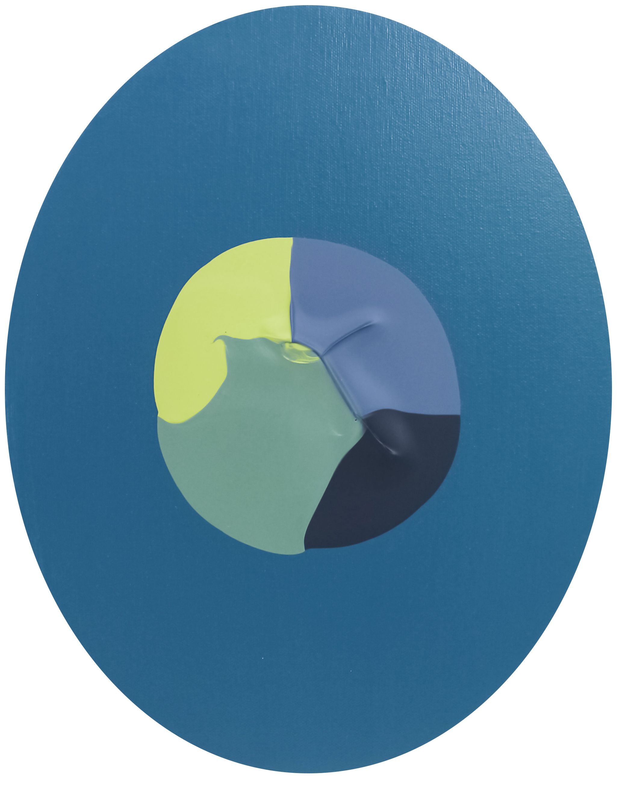 Blue Antique Oval #2