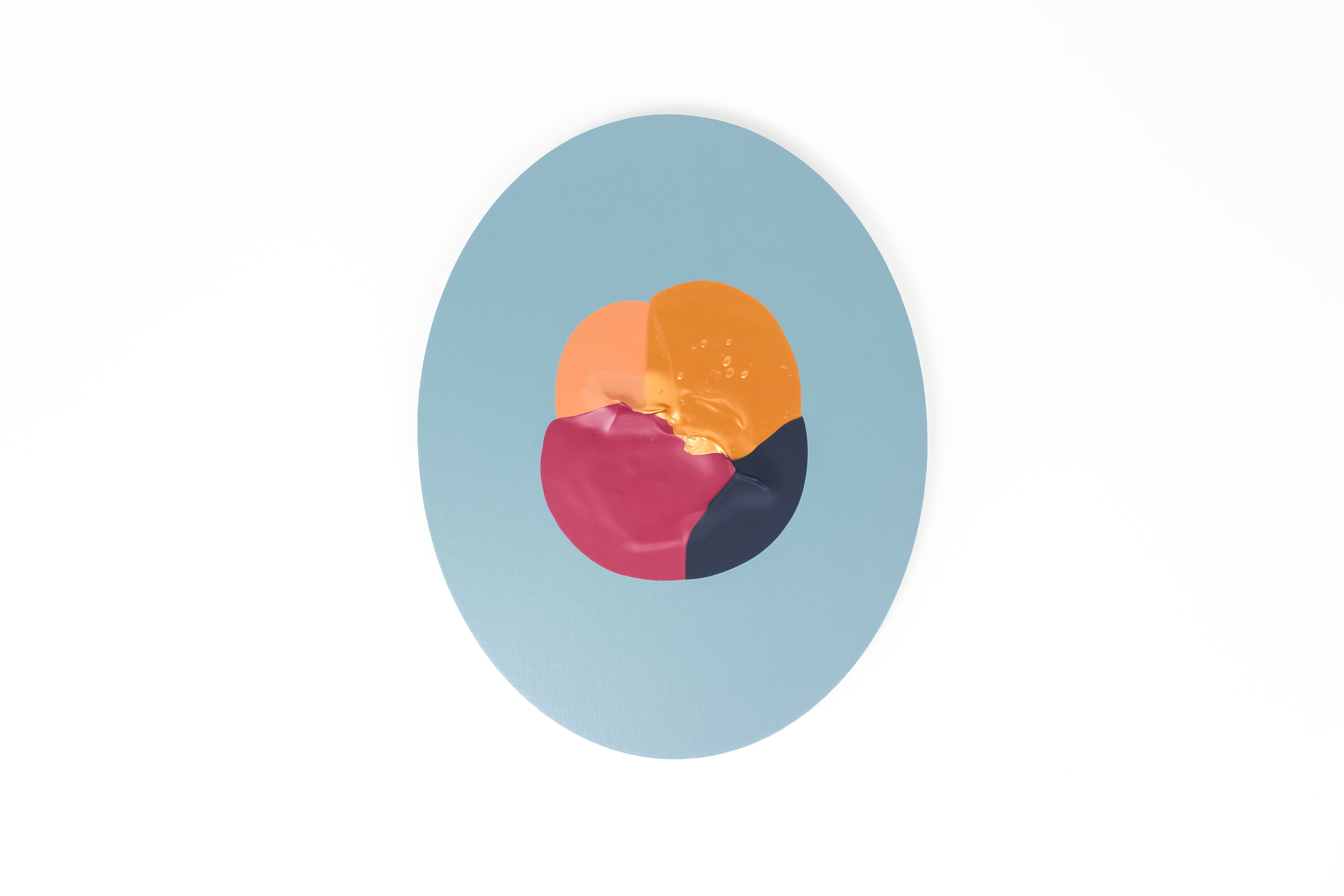 Blue Antique Oval #3