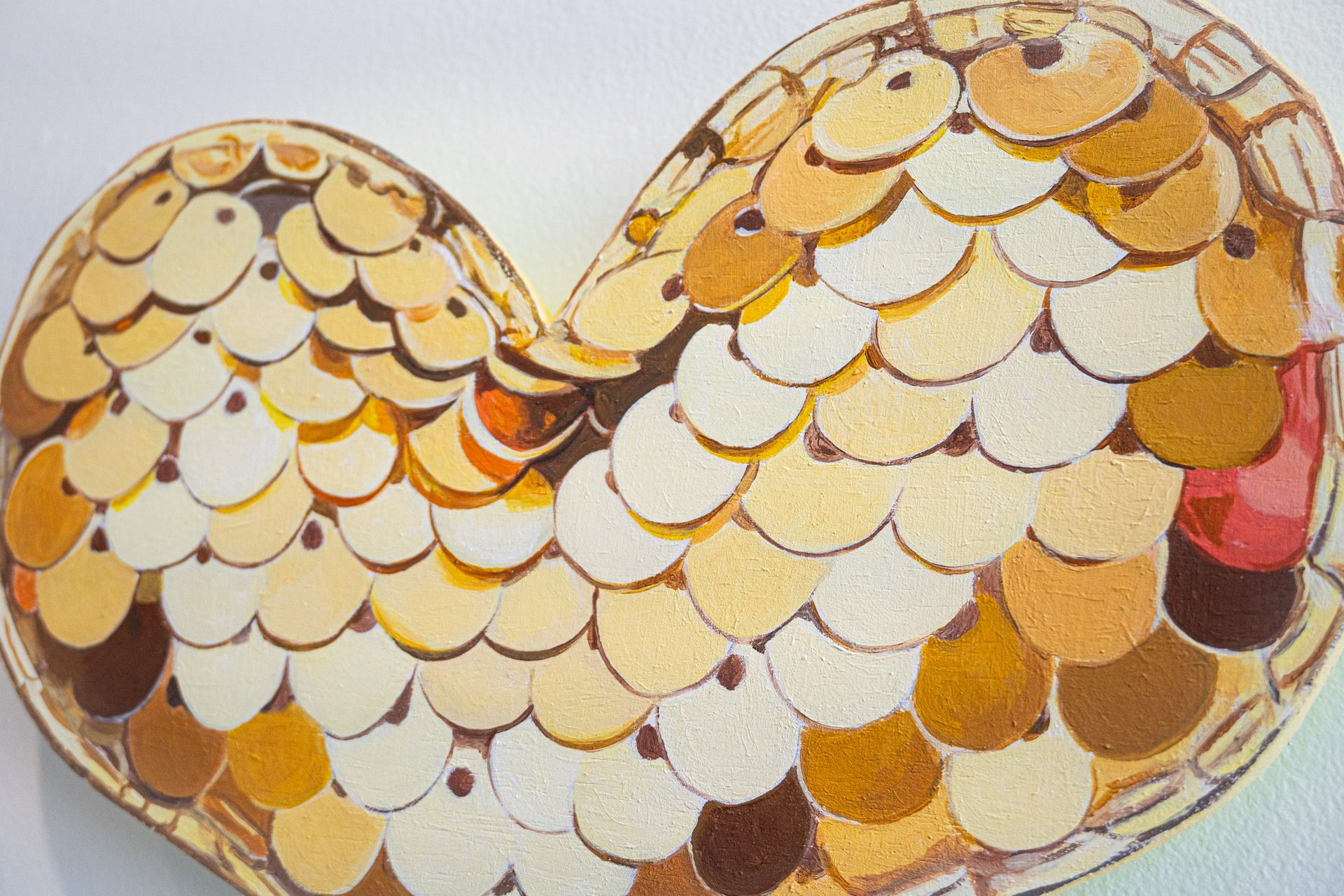 Small Golden Sequin Heart