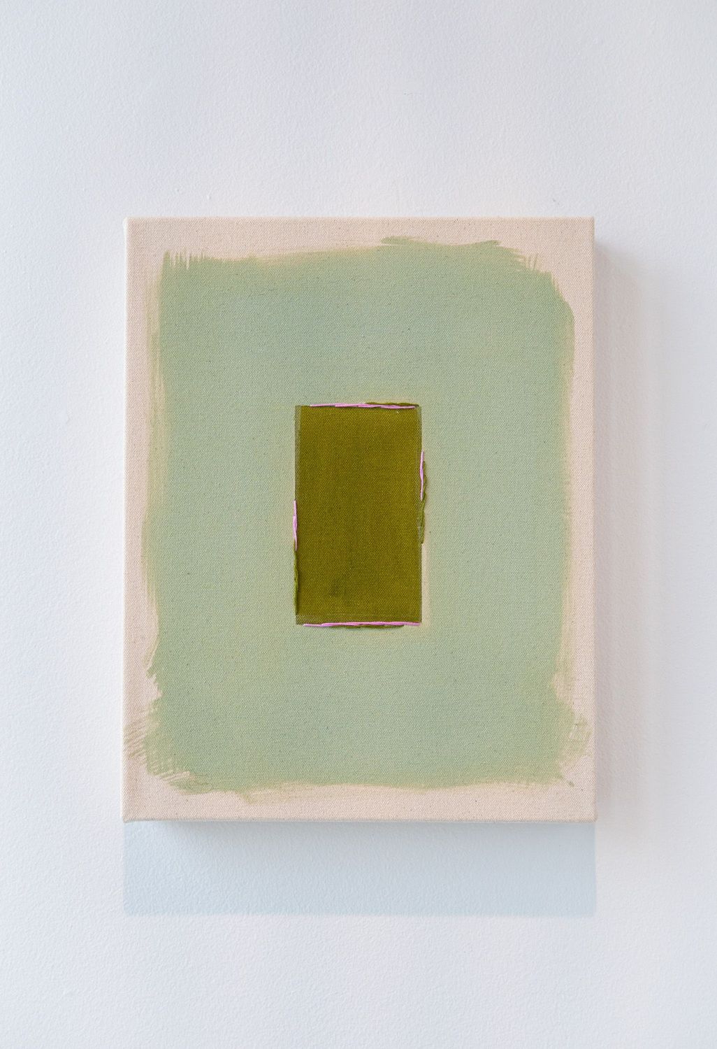 Olive/Pale Sage With Magenta Line