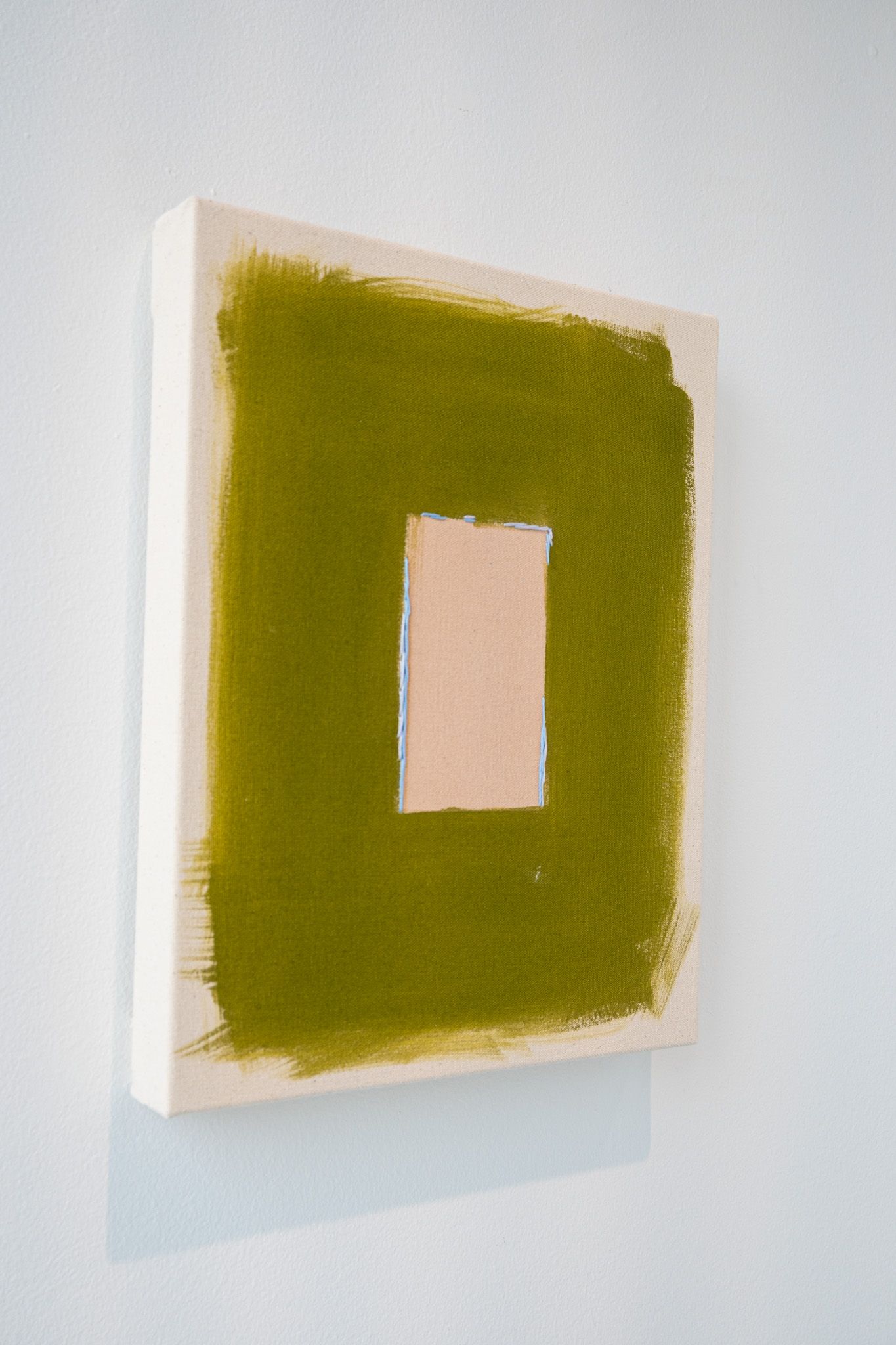 Sandy/Olive With Pale Blue Line