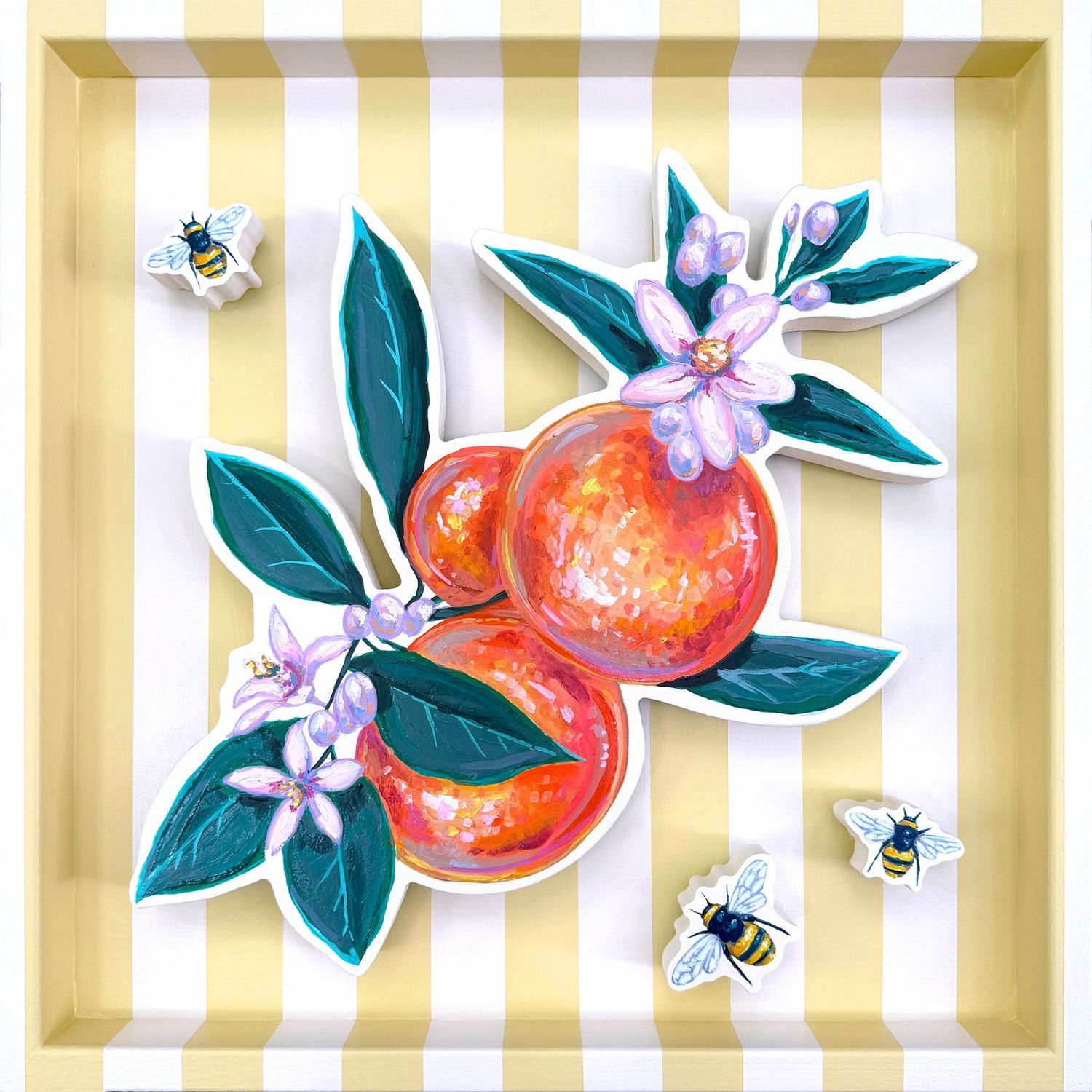 Oranges & Bees on Butter & Cream