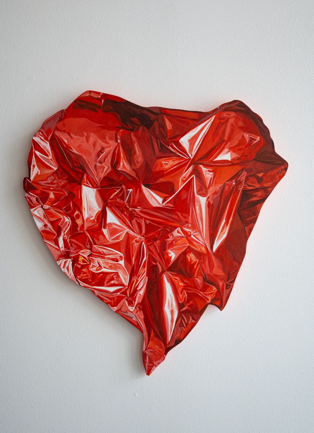 Red Deflated Heart Balloon