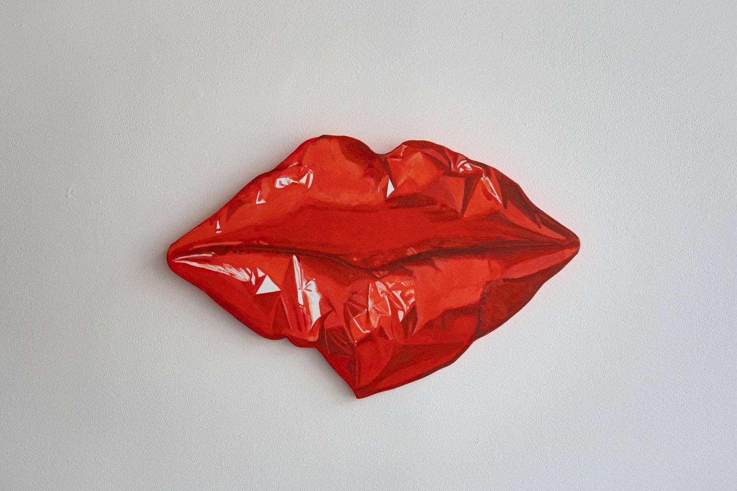 Red Deflated Lips Balloon
