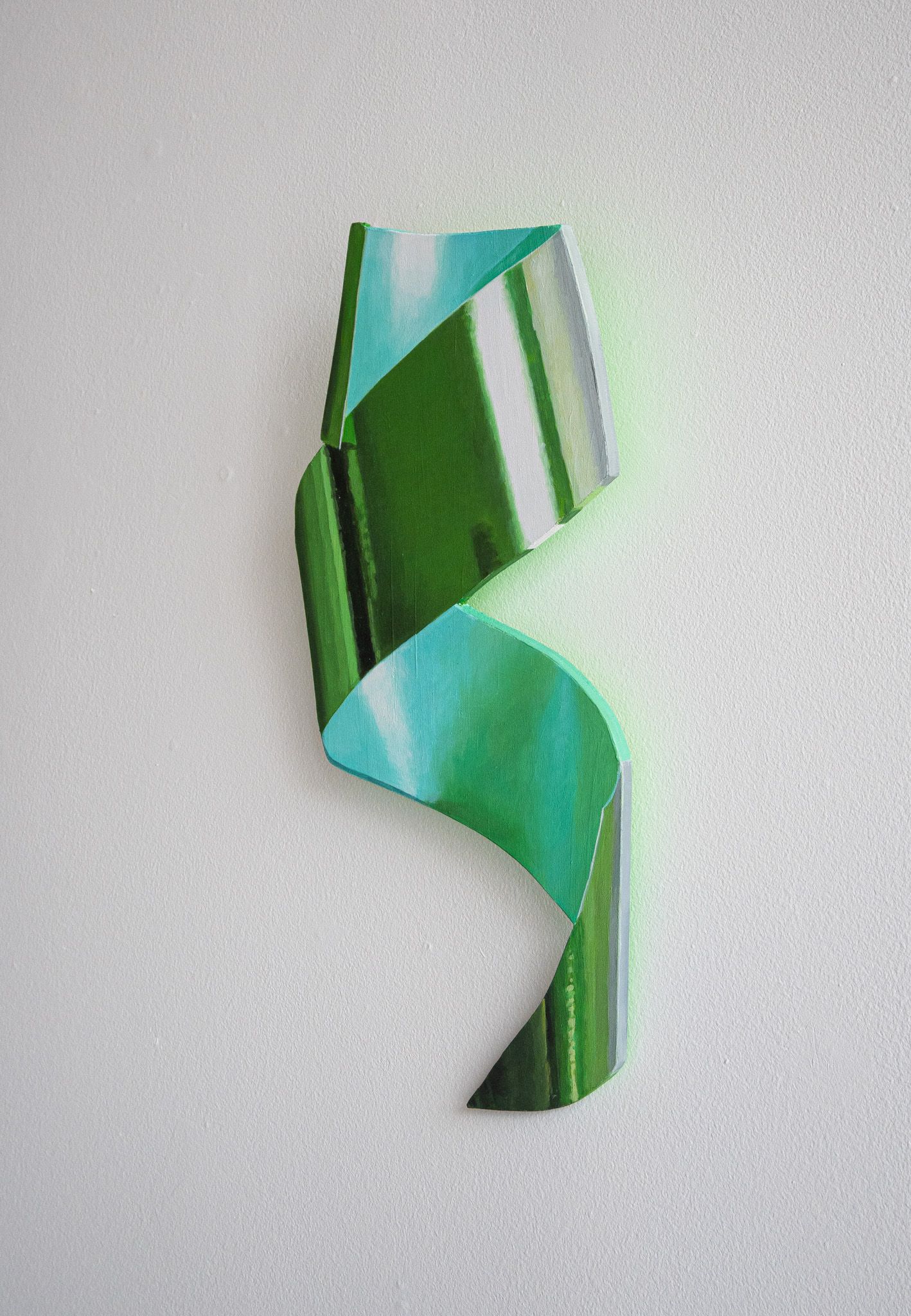 Green Curly Ribbon no. 2