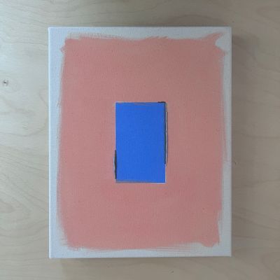 Cornflower/Peach With Tobacco Line