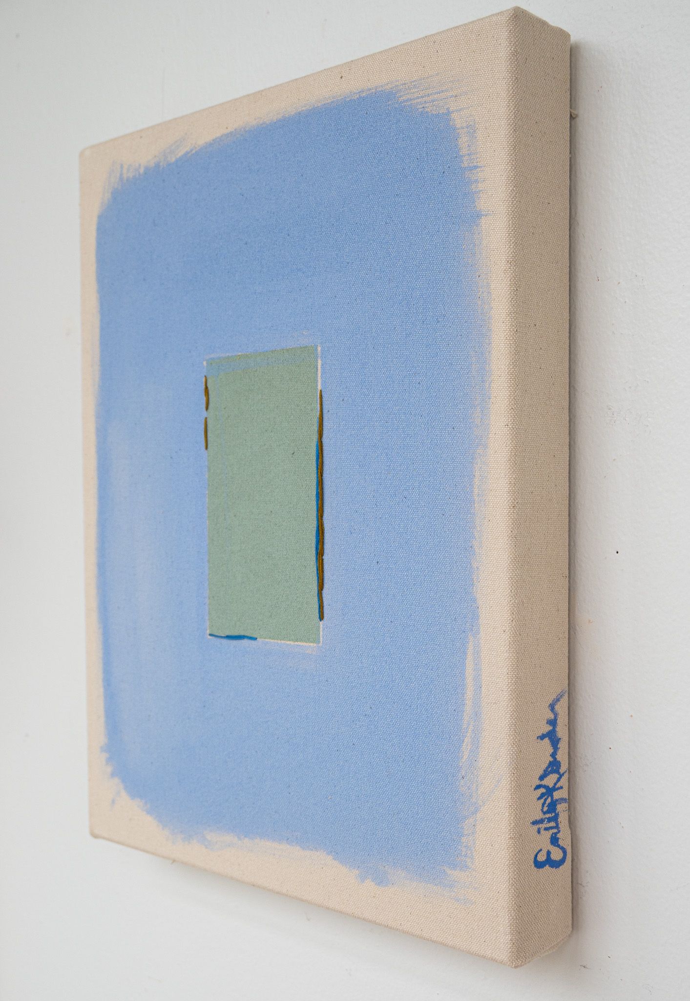 Pale Sage/Cottage Blue With Olive Line