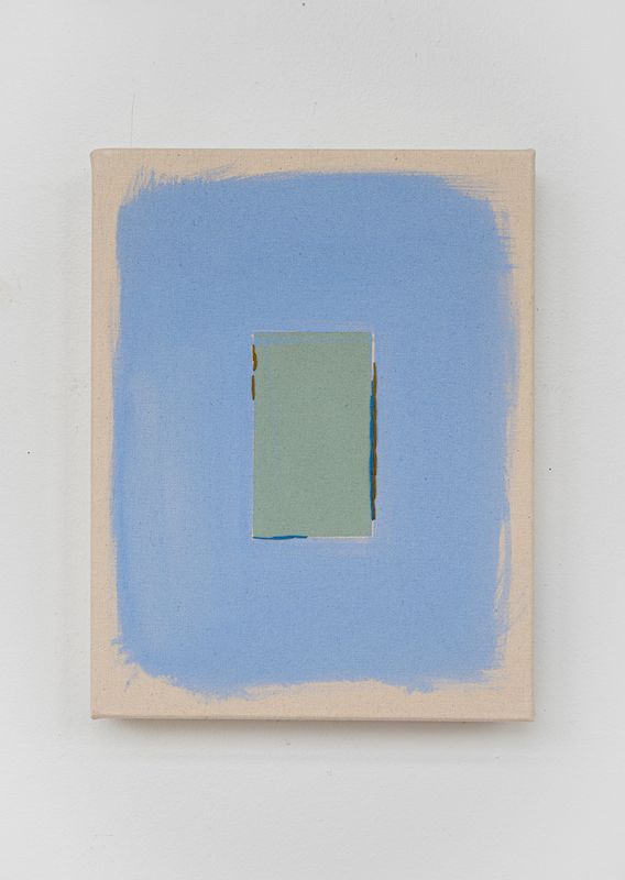 Pale Sage/Cottage Blue With Olive Line
